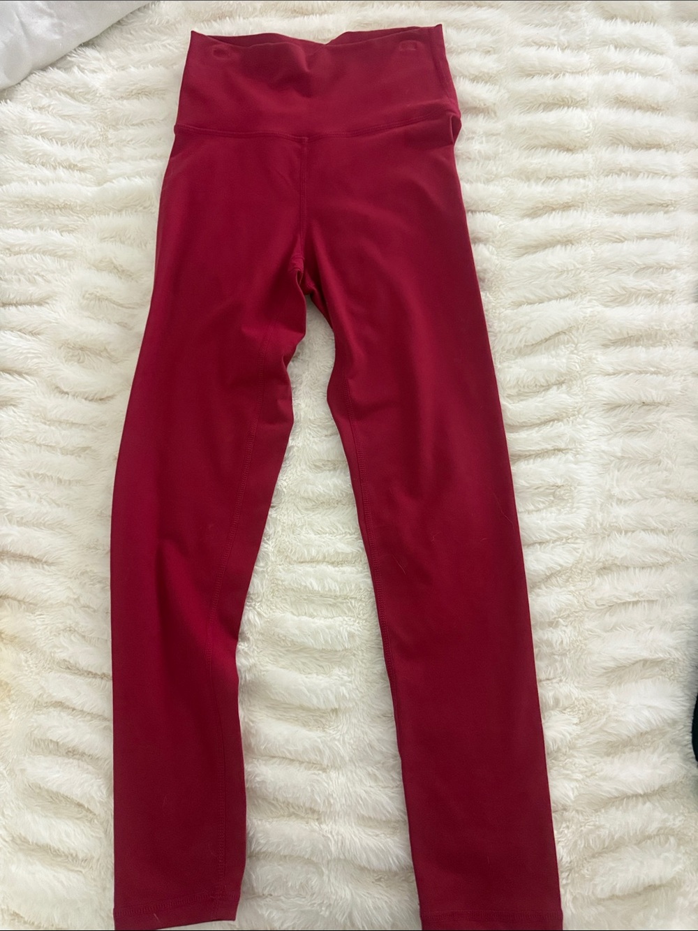 ECHT Women's High-Waist Leggings in Burgundy Red